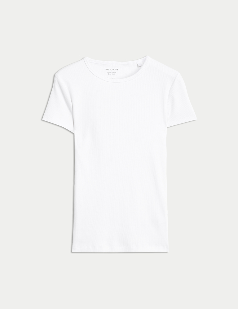 Cotton Rich Ribbed Slim Fit T-Shirt