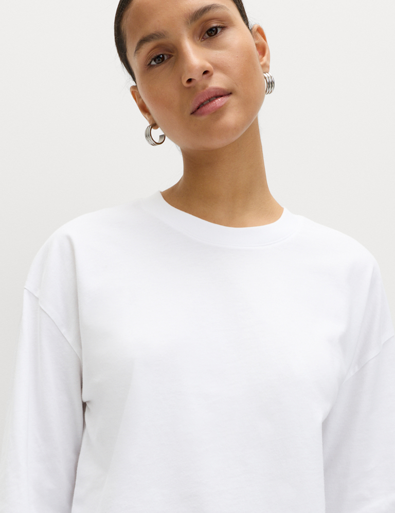 Pure Cotton Striped Boxy Top Pure Cotton Striped Boxy Top