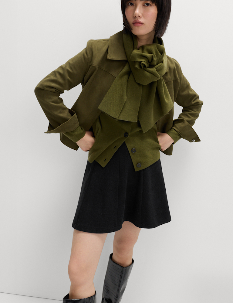 Jersey Seam Detail Mini Skirt