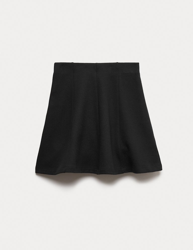 Jersey Seam Detail Mini Skirt