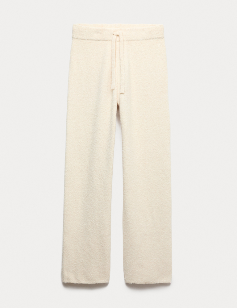 Super Soft Boucle High Waisted Wide Leg Joggers