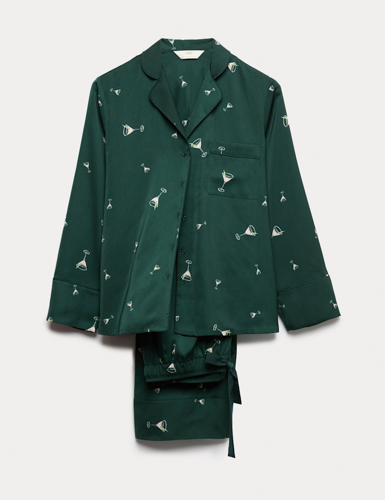 Dream Satin™ Cocktail Print Pyjama Set