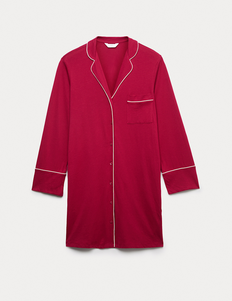 Cotton Modal Revere Nightshirt