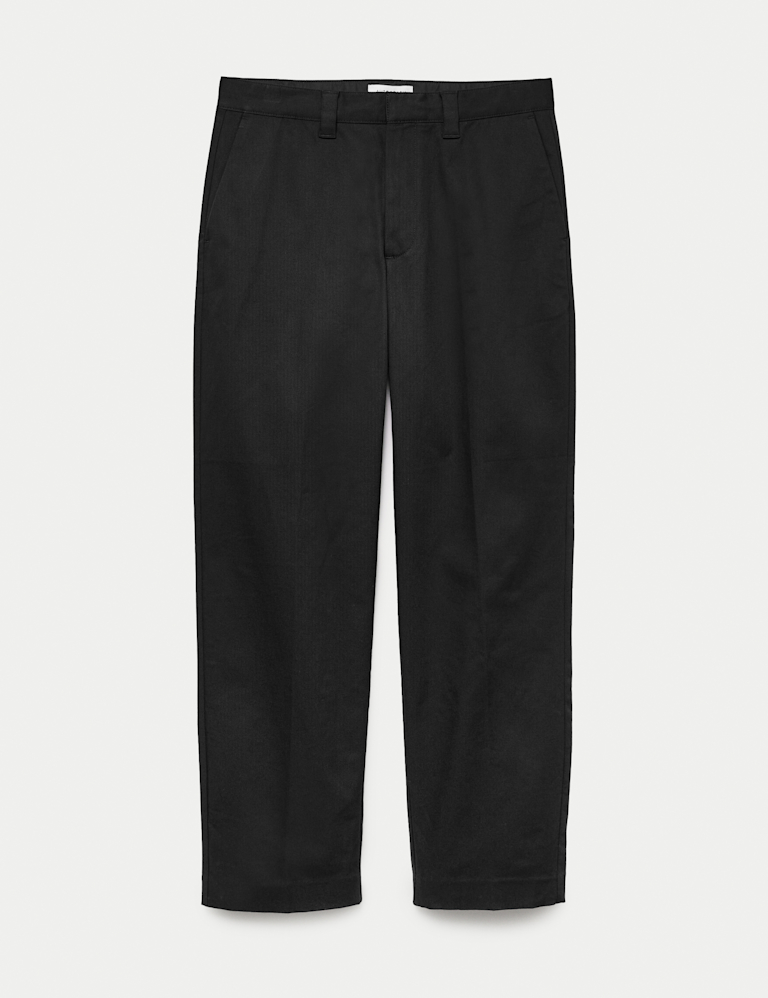 Straight Fit Italian Twill Trousers