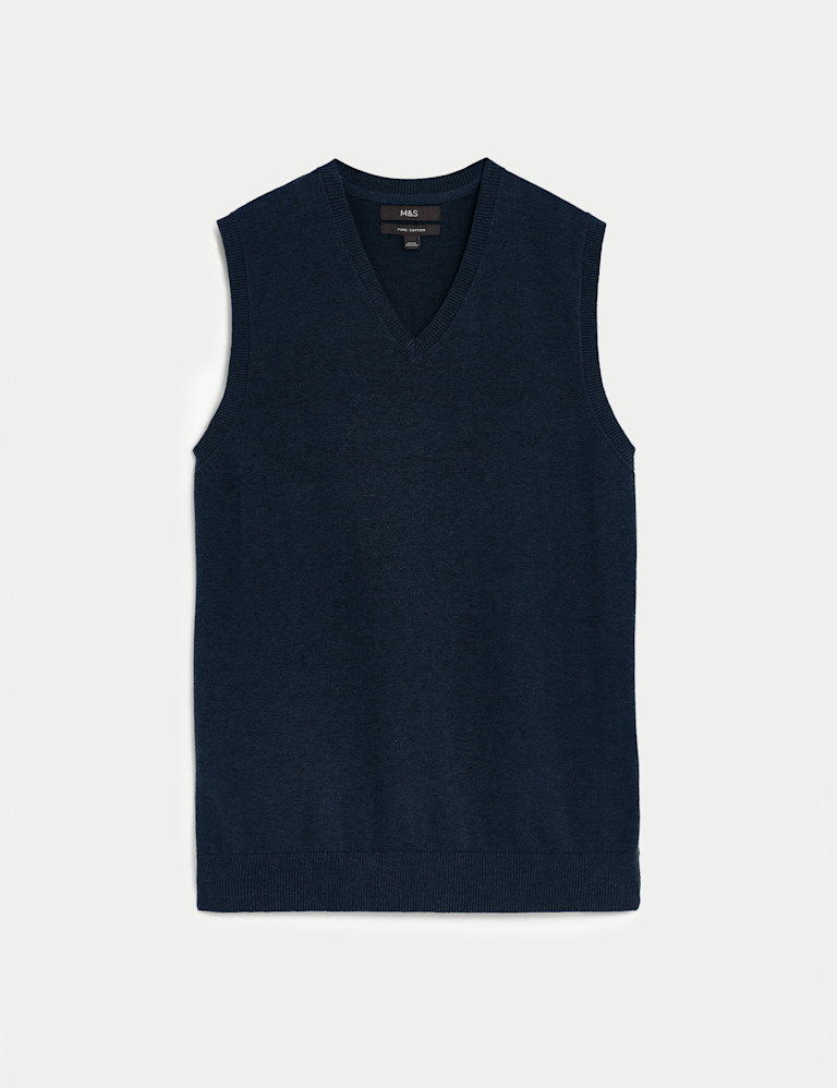 Pure Cotton Sleeveless Jumper