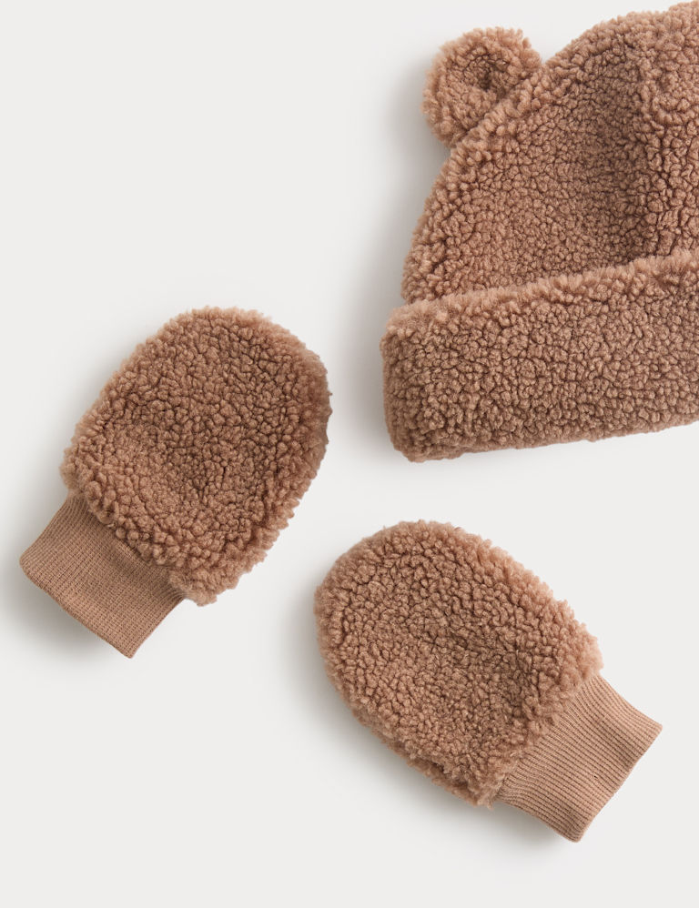 Baby Borg Bear Hat and Mittens Set (0-36 Mths)