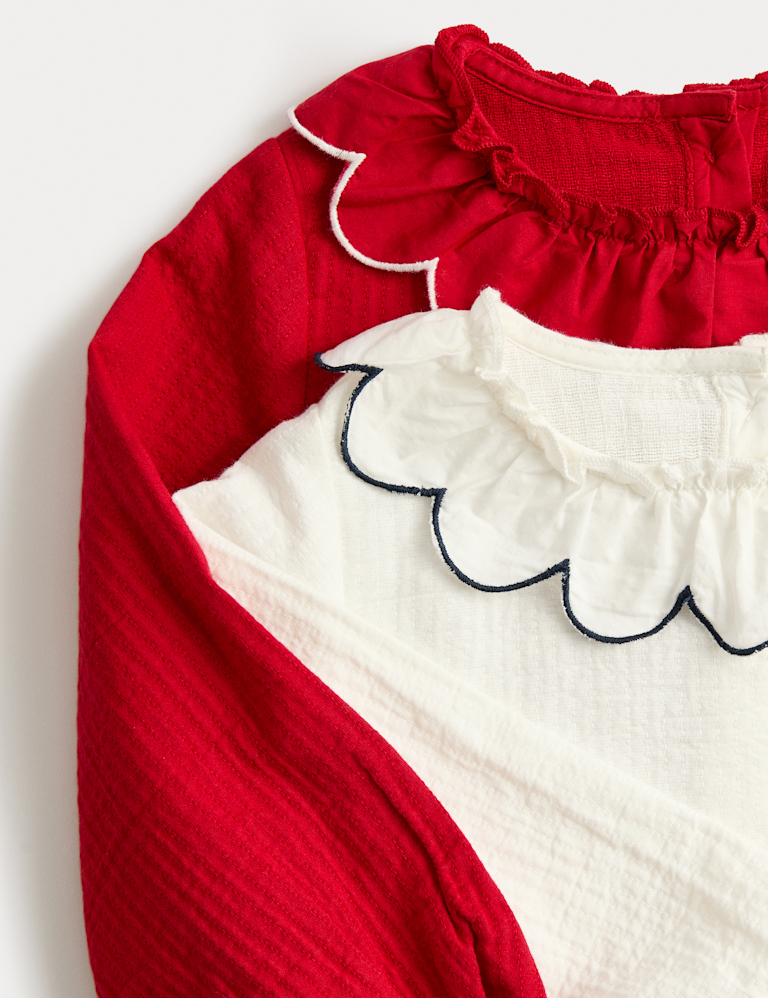 2pk Pure Cotton Tops (2-10 Yrs)