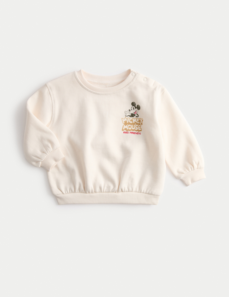 Cotton Rich Mickey Mouse™ Sweatshirt (0-3 Yrs)