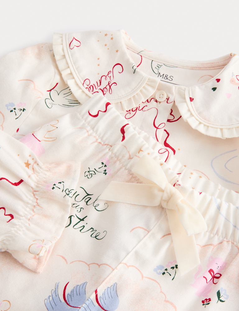 Pure Cotton Fairytale Print Pyjamas (0-8 Yrs)