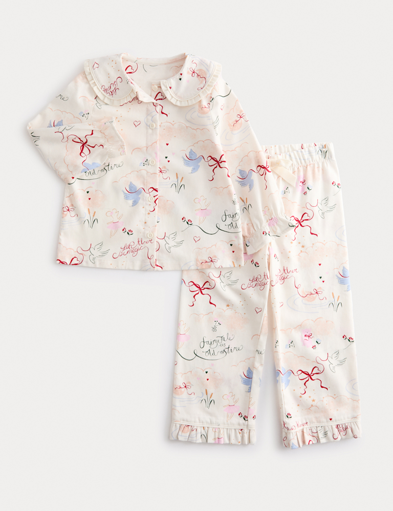 Pure Cotton Fairytale Print Pyjamas (0-8 Yrs) Pure Cotton Fairytale Print Pyjamas (0-8 Yrs)
