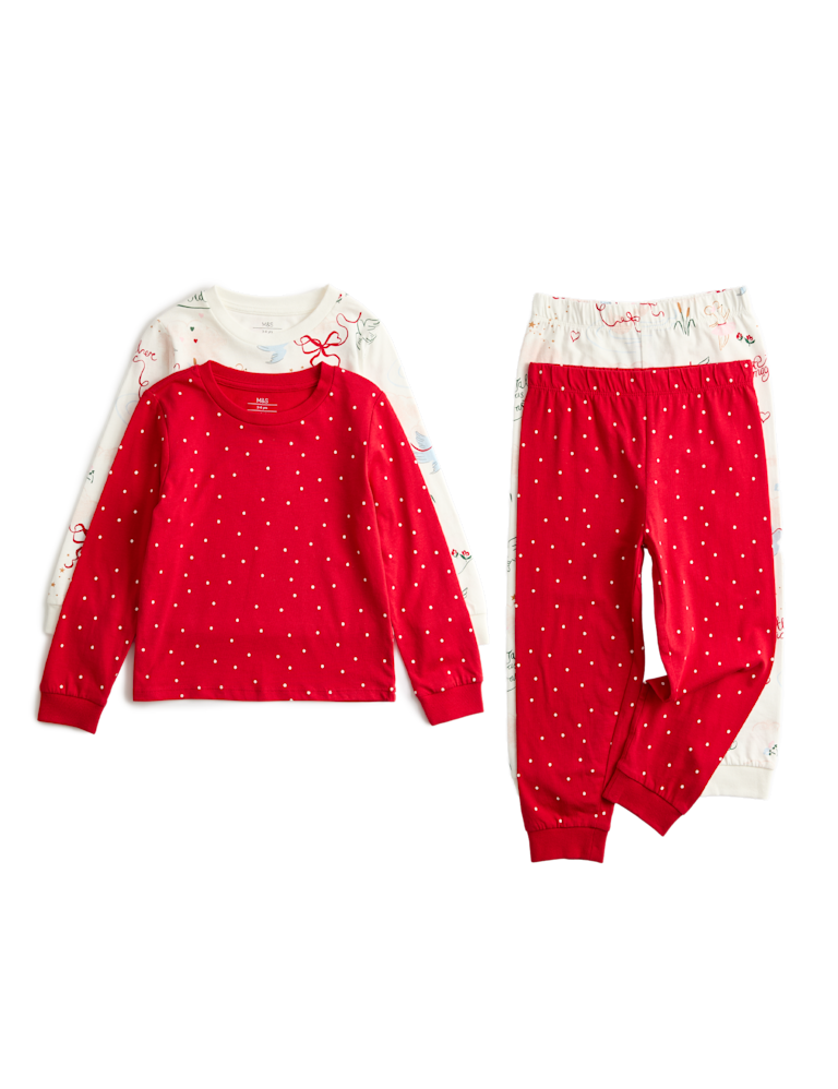 2pk Pure Cotton Fairytale Pyjama Set (1-8 Yrs)