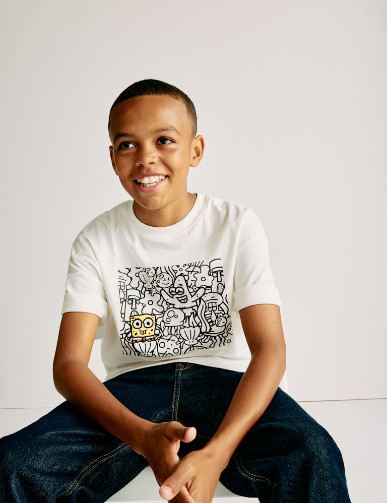 Doodle Boy™ x SpongeBob SquarePants™ Graphic T-Shirt (2-16 Yrs)