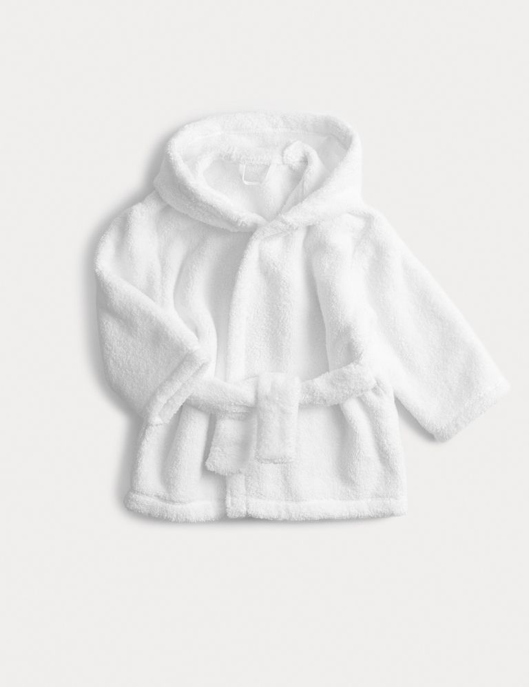 Pure Cotton Hooded Robe (0-36 Mths)