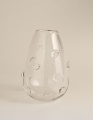 3D Raised Bobble Glass Vase