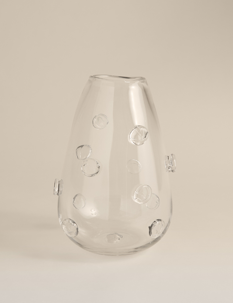 3D Raised Bobble Glass Vase