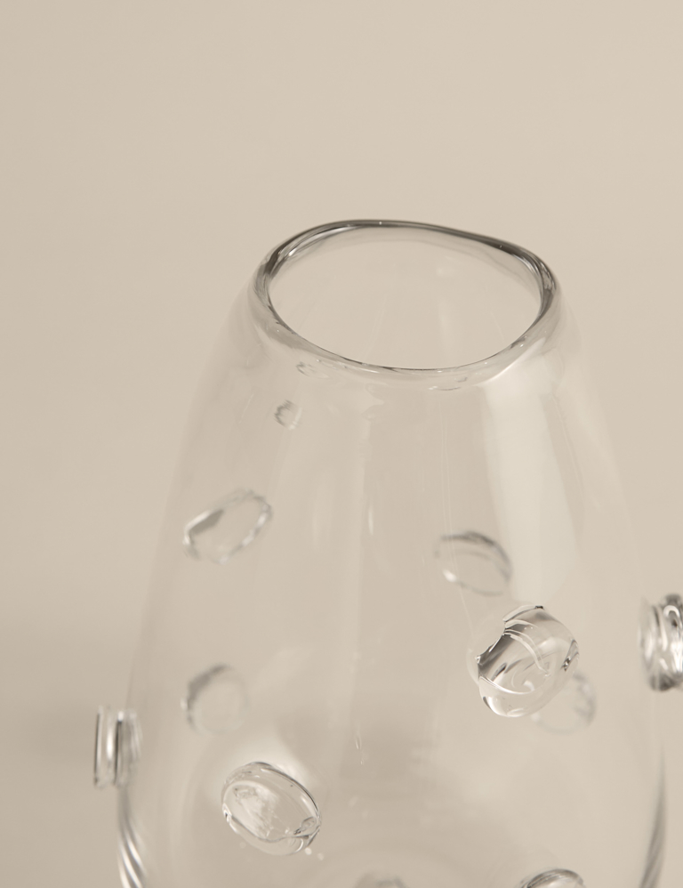 3D Raised Bobble Glass Vase