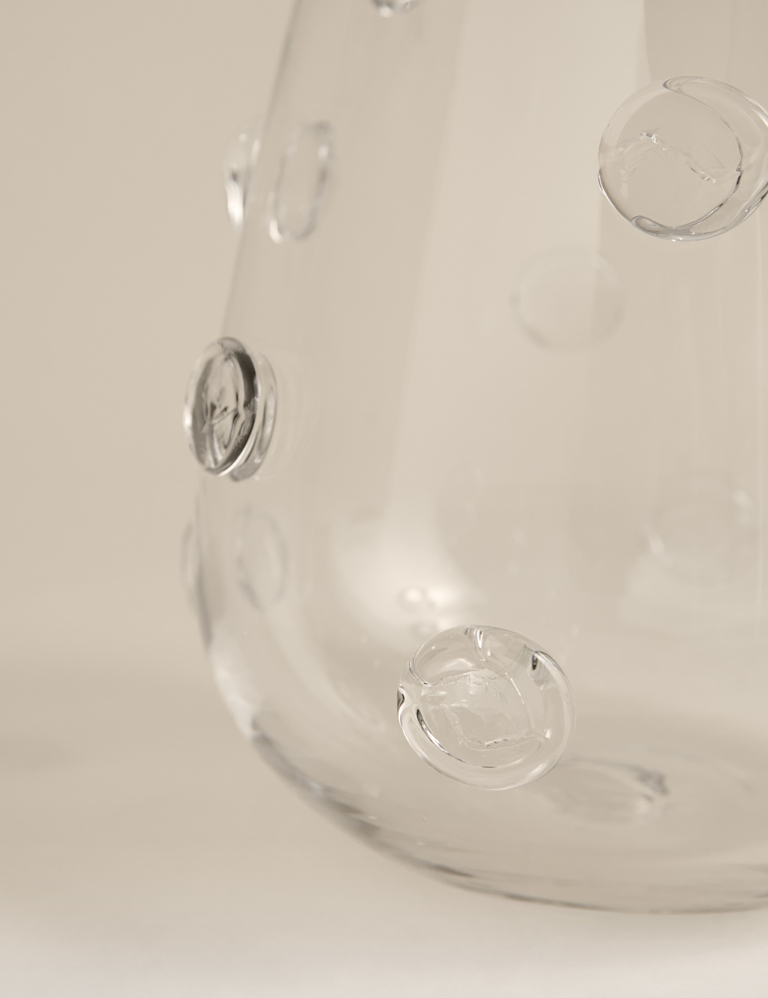 3D Raised Bobble Glass Vase