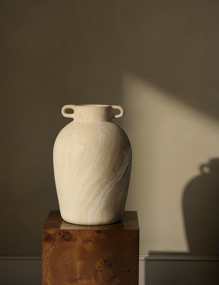 Marble Effect Ceramic Vase