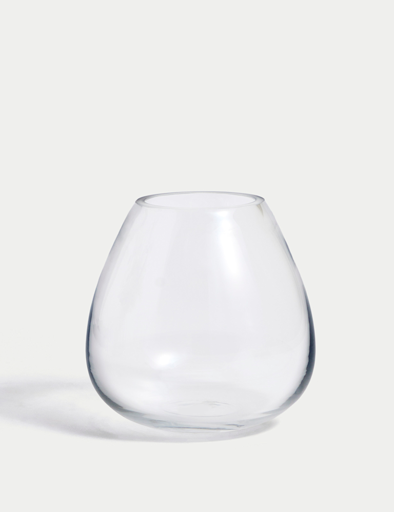Small Glass Teardrop Vase