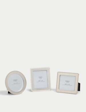 Set of 3 Silver Photo Frames