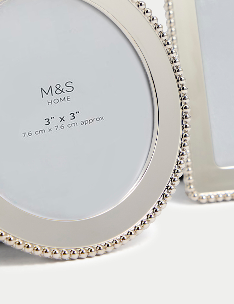 Set of 3 Silver Photo Frames