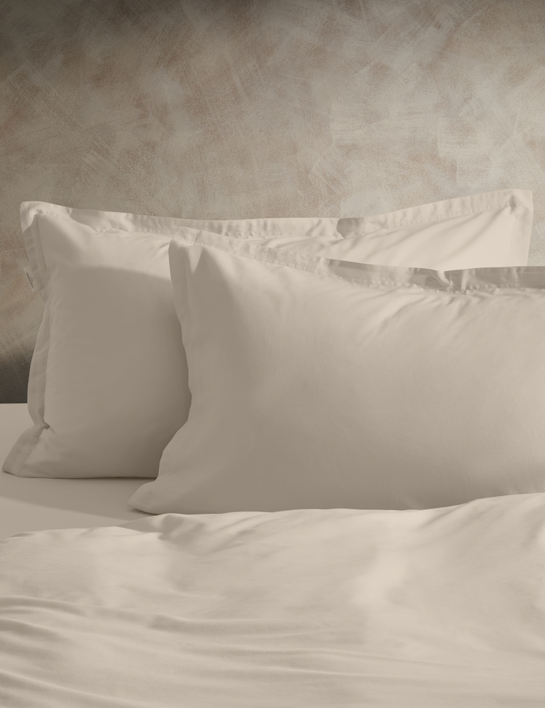 2pk Washed Cotton Oxford Pillowcases