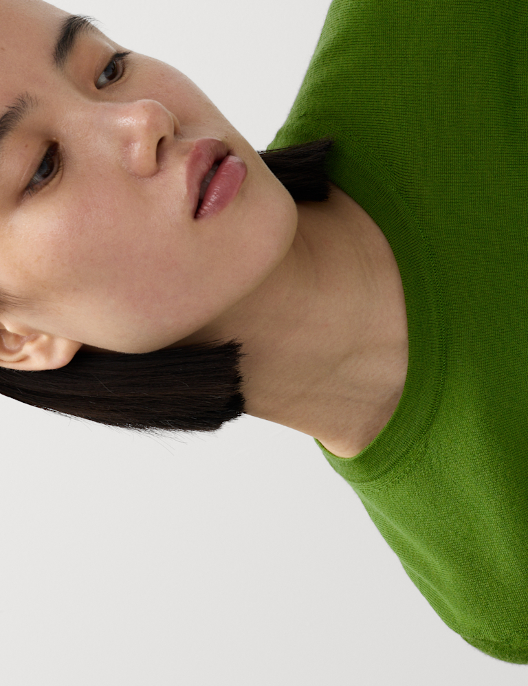 Pure Merino Wool Crew Neck Jumper