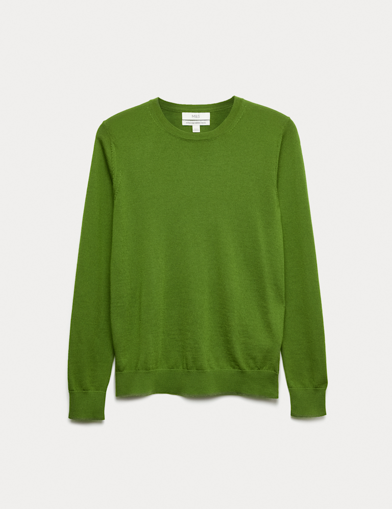 Pure Merino Wool Crew Neck Jumper