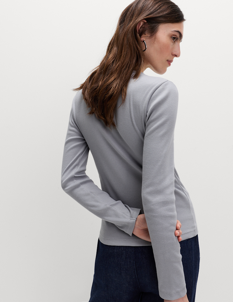 Cotton Rich Ribbed Top