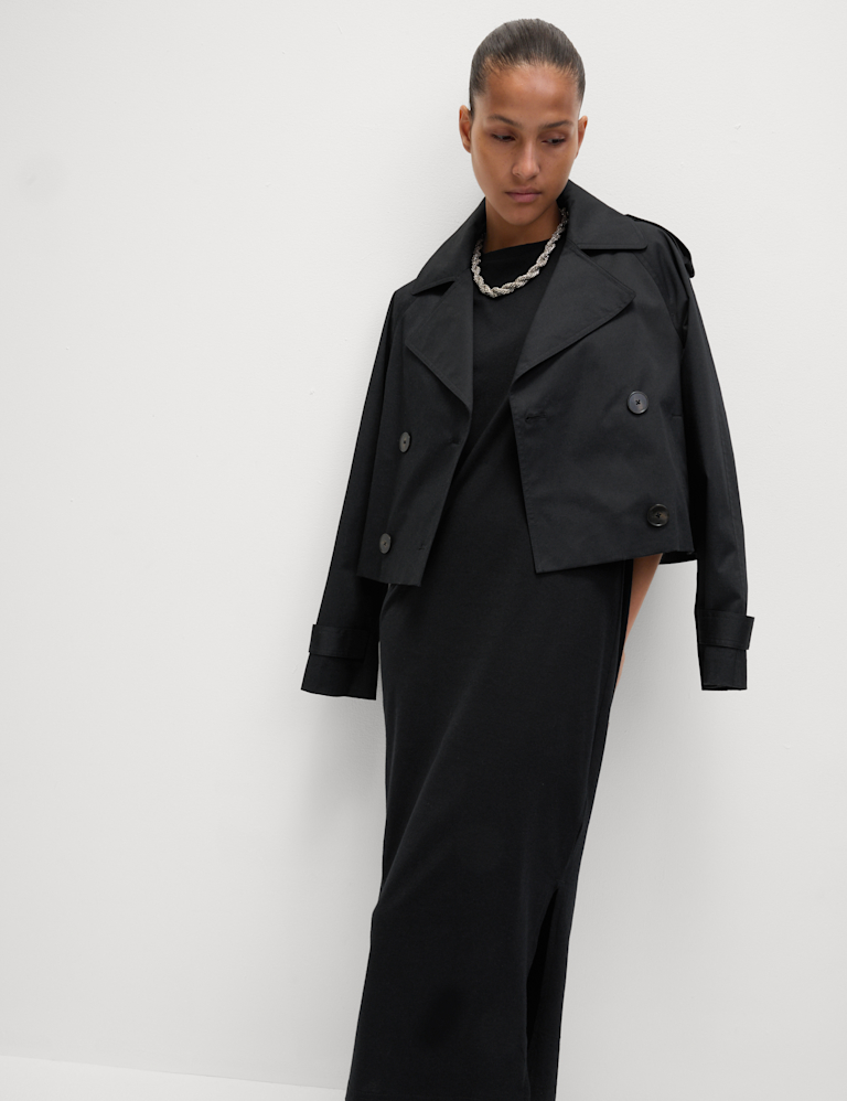 Pure Cotton Midi Relaxed T-Shirt Dress