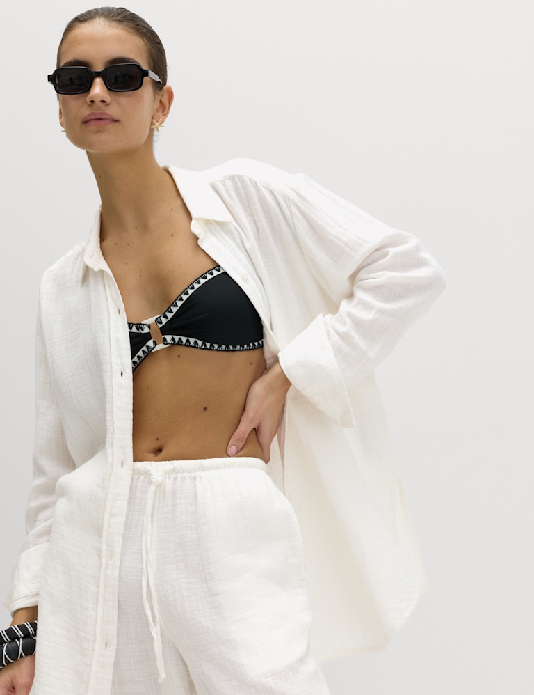 Pure Cotton Double Cloth Beach Shirt