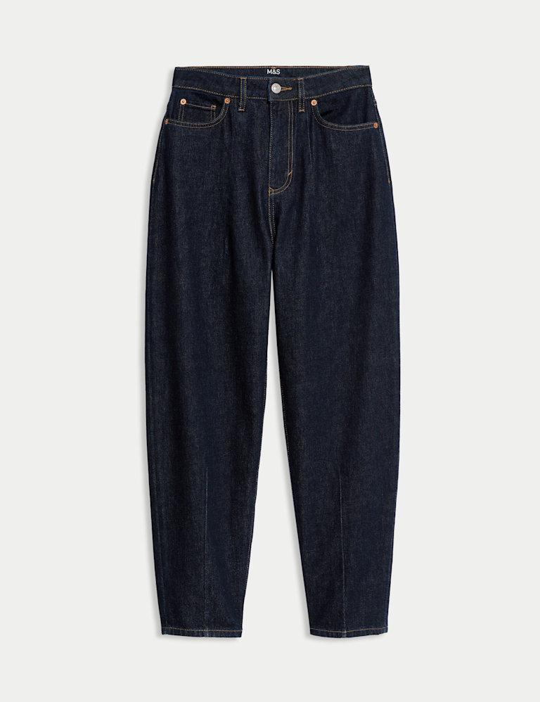 Premium Dart Detail Barrel Jeans