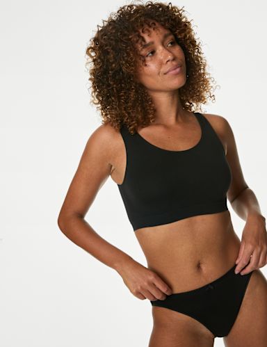 3pk Seamless Non Wired Crop Tops
