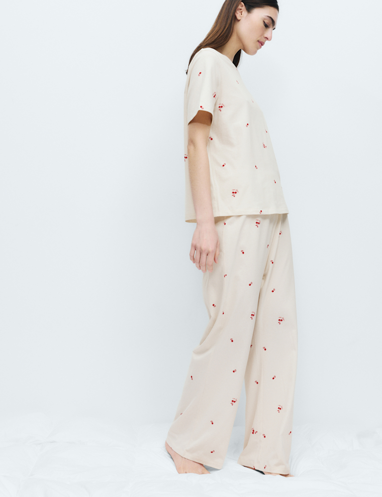 Pure Cotton Printed Pyjama Set