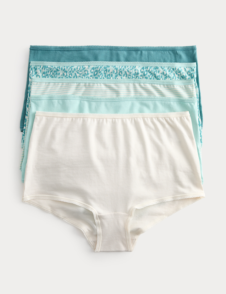 5pk Cotton Lycra™ High Rise Shorts