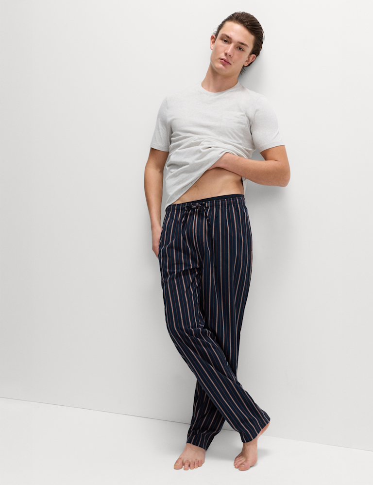 Pure Cotton Striped Pyjama Set