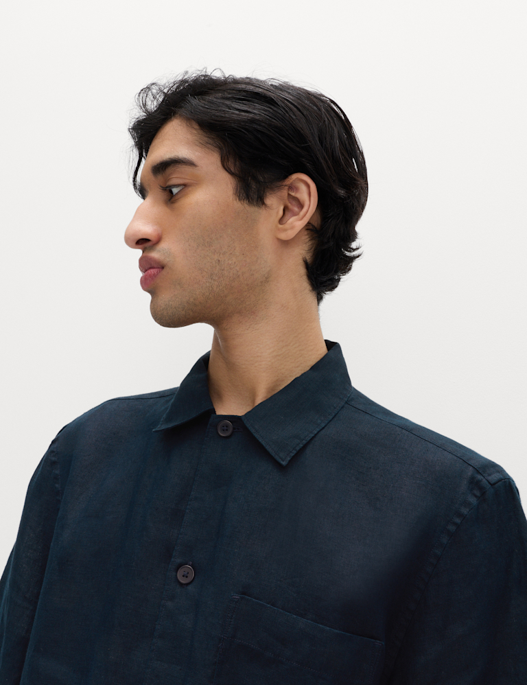 Pure Linen Short Sleeve Shirt