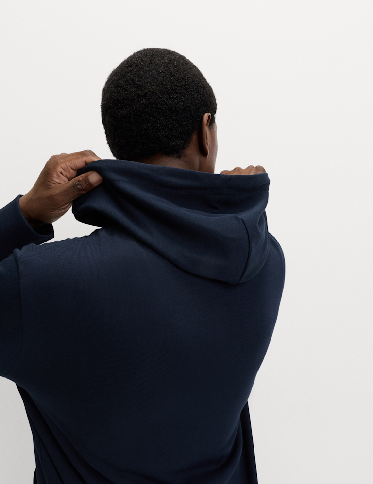 Cotton Rich Zip Through Hoodie