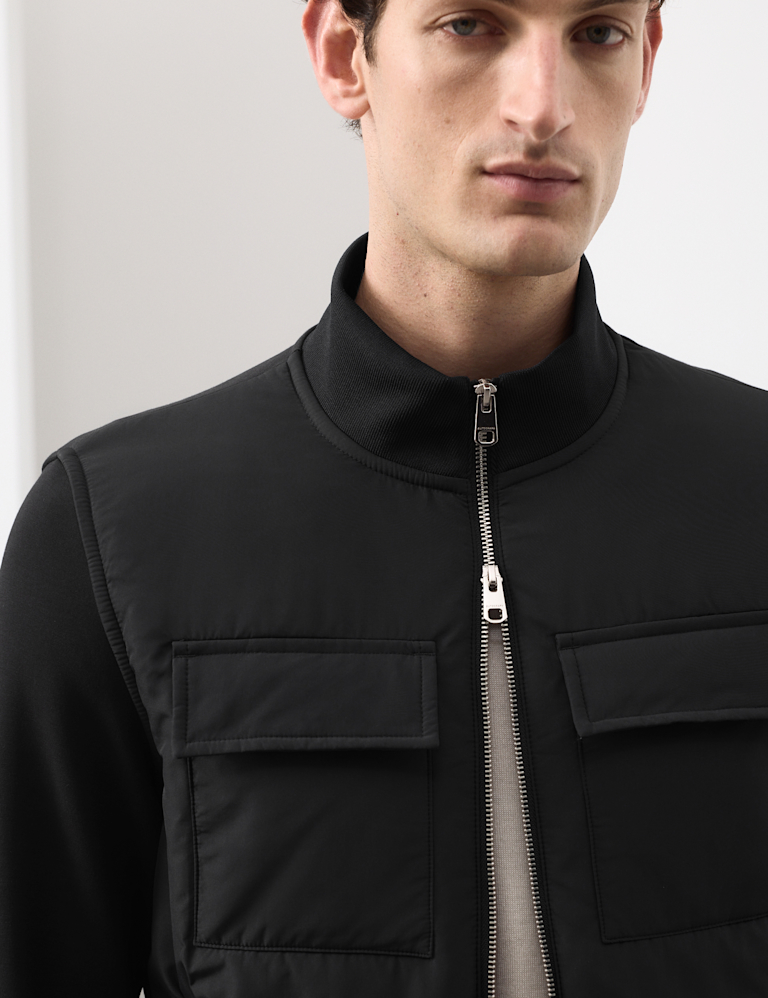 Cotton Rich Zip Up Pocket Jacket
