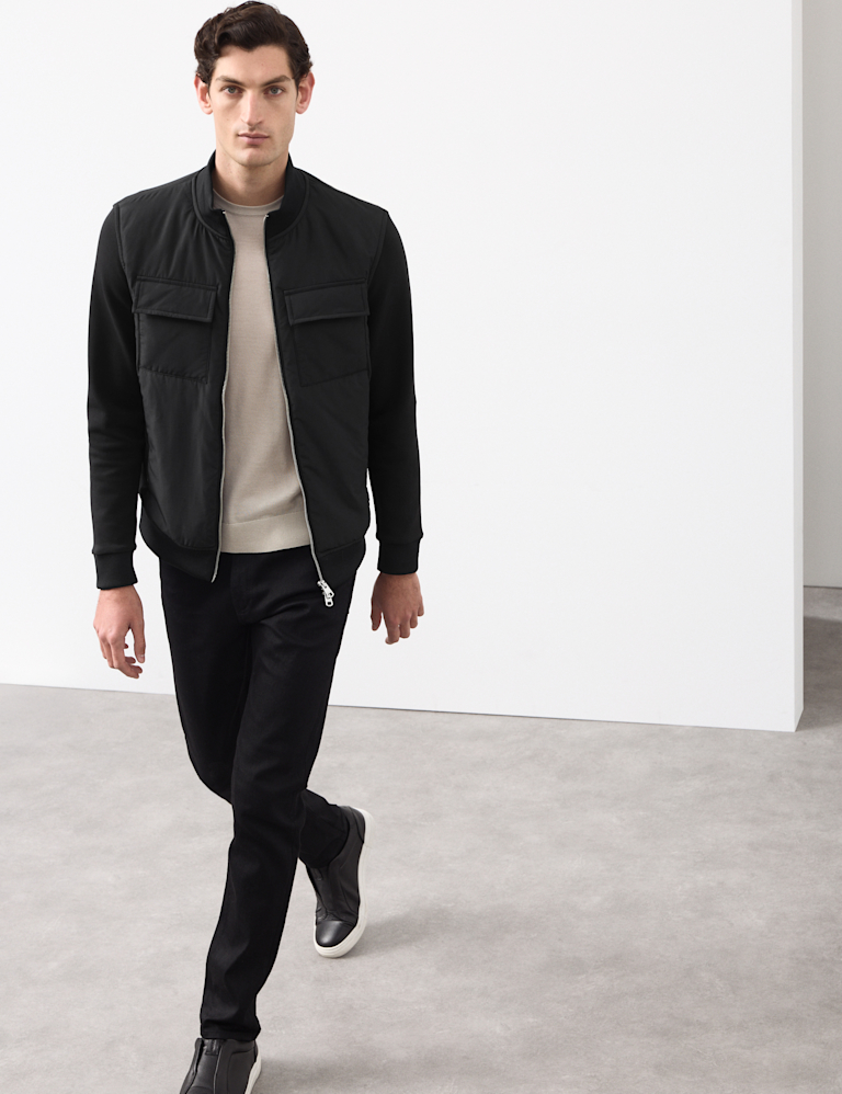 Cotton Rich Zip Up Pocket Jacket