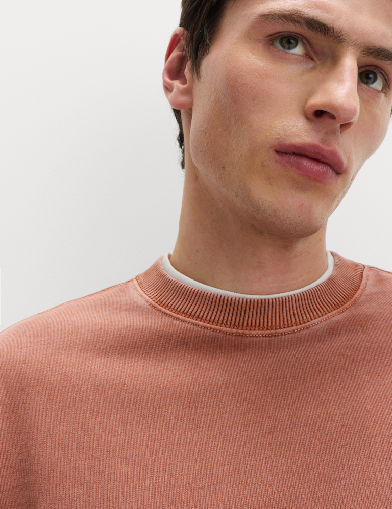 Pure Cotton Garment Dye Sweatshirt