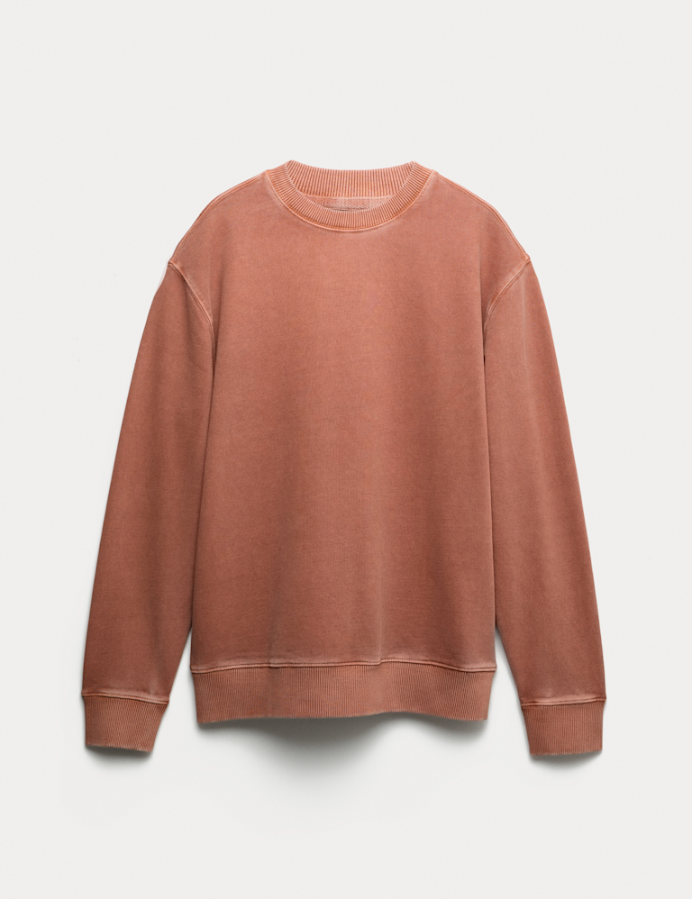 Pure Cotton Garment Dye Sweatshirt
