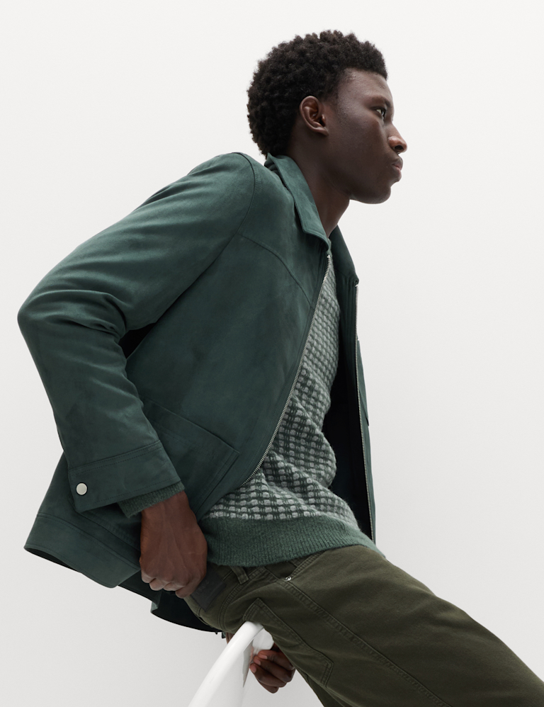 Supersoft Textured Stitch Crew Neck Jumper