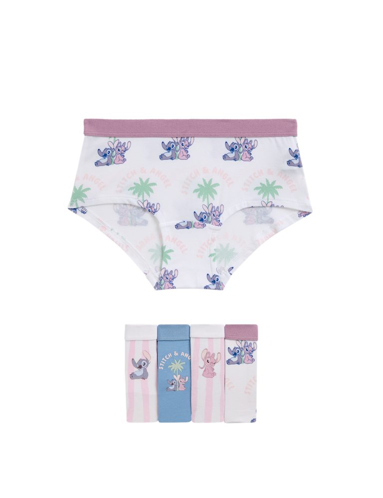 5 Pack Cotton with Stretch Lilo & Stitch™ Knickers (5-16 Yrs)