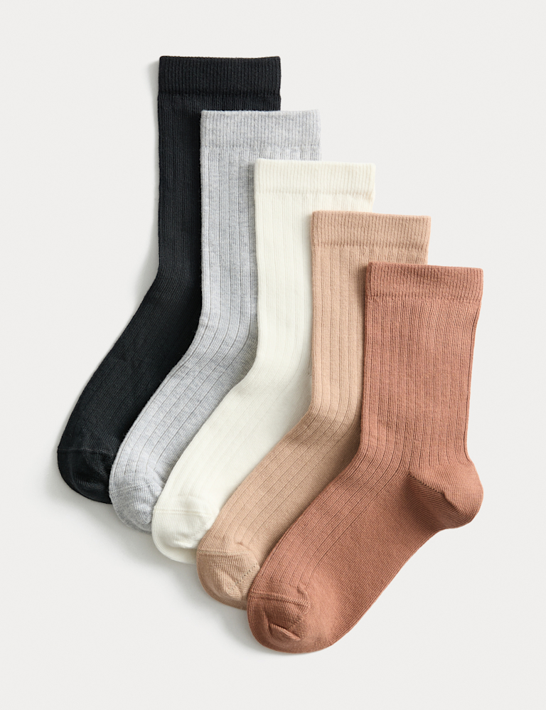 5 Pack Cotton Rich Socks (6 Small – 7 Large)