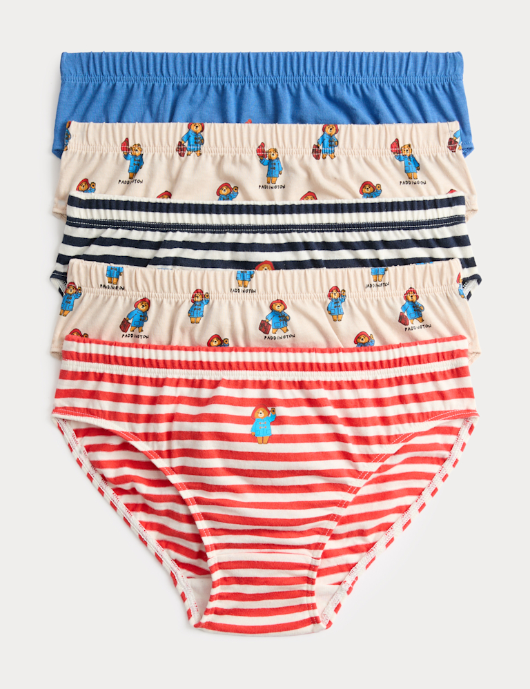 5 Pack Pure Cotton Paddington™ Briefs (2-8 Years) 5 Pack Pure Cotton Paddington™ Briefs (2-8 Years)