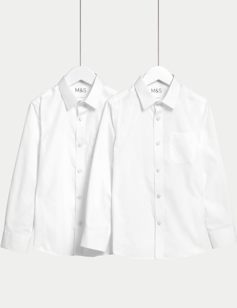 2 Pack Girls’ Non-Iron School Shirts (2-18 Yrs)