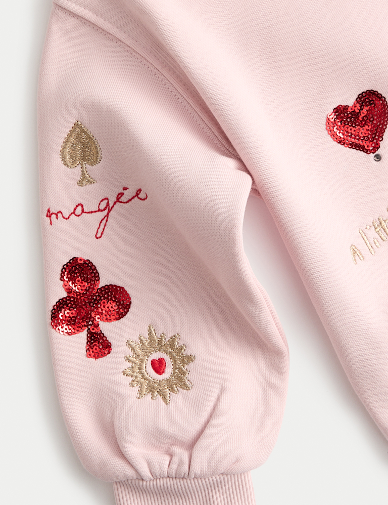 Cotton Rich Sequin Sweatshirt (2-10 Yrs)