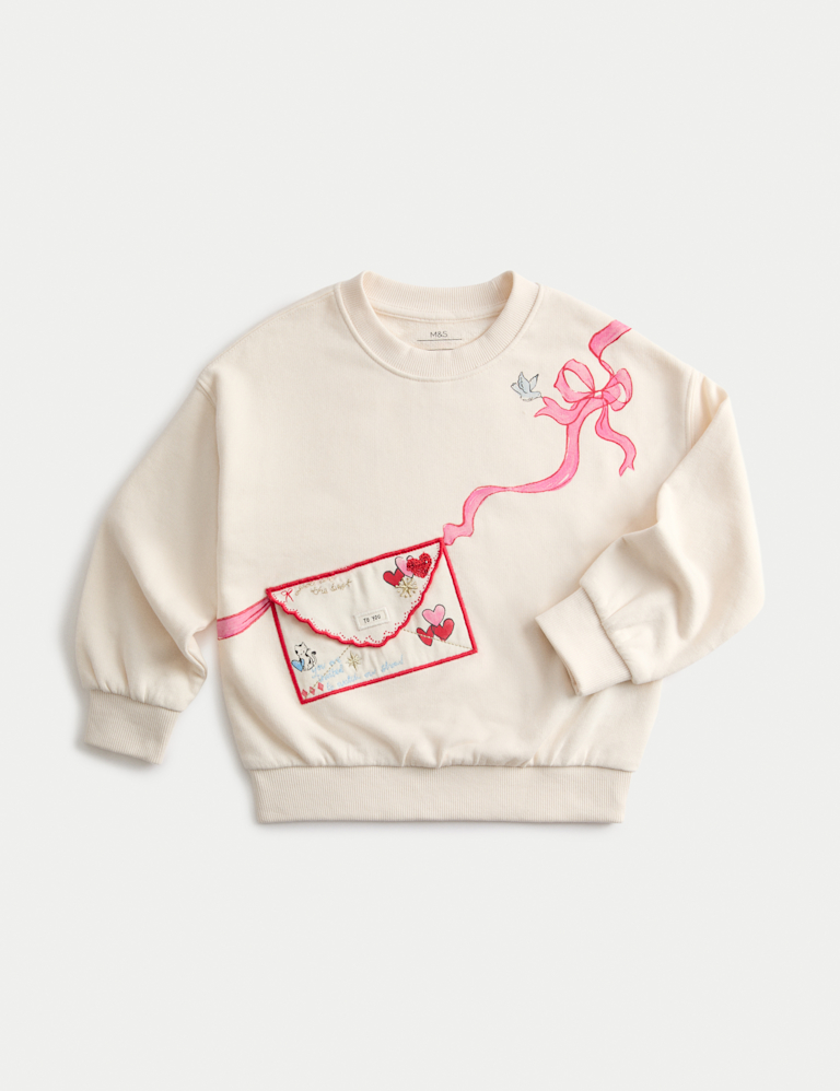 Cotton Rich Envelope Sweatshirt (2-8 Yrs)