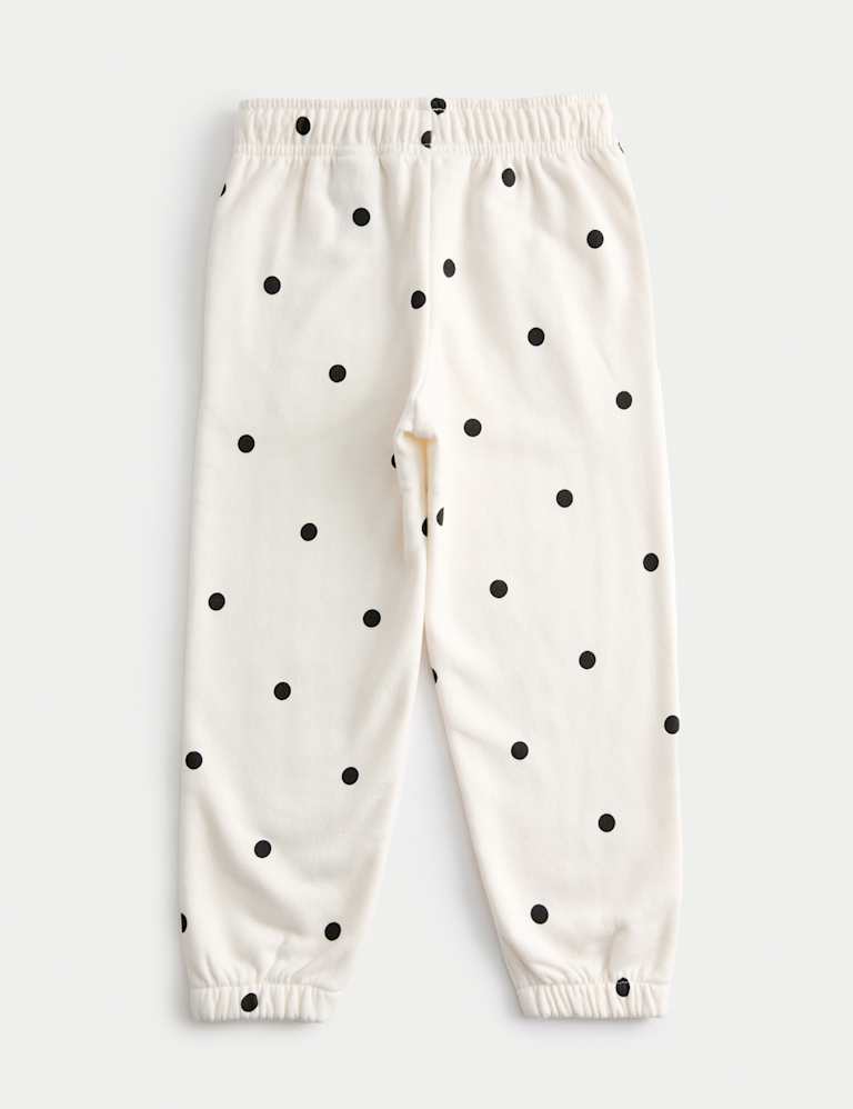 Cotton Rich Polka Dot Joggers (2-8 Yrs)